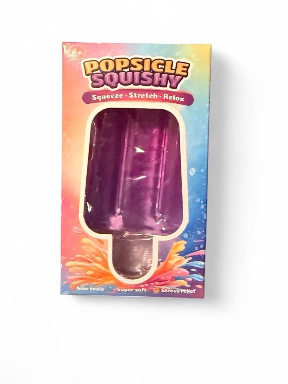 Popsicle Squishy - Purple Stress-Relief Toy